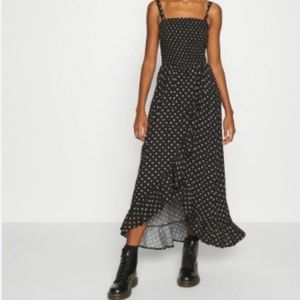 Hollister Hi-Low Smocked Midi Dress - Size S